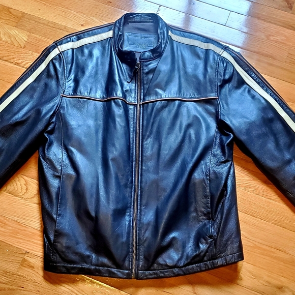 Leather Biker Jacket - Picture 1 of 1